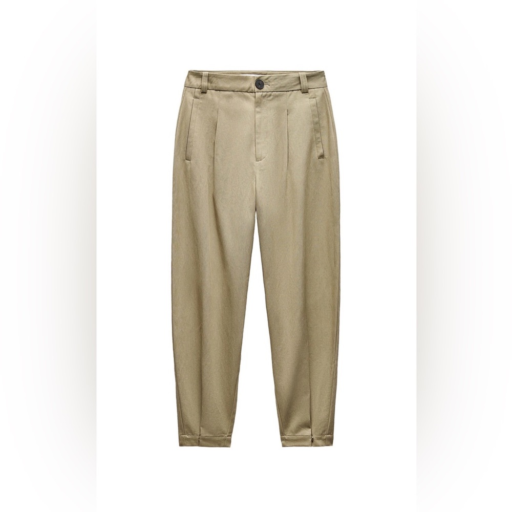 Zara Women's Pleated Baggy Pant
